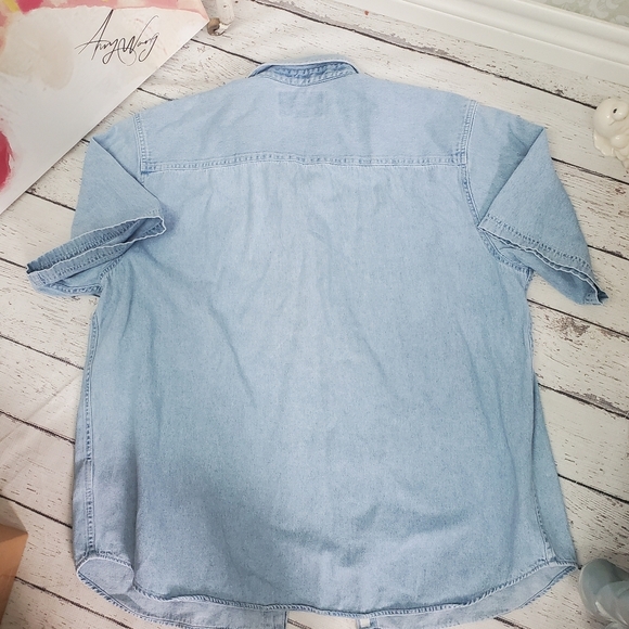 Harley Davidson Denim Button Down Jean Shirt - XL - Picture 6 of 7